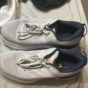 Hoka Gray and Black Athletic Shoes with Seamless Design